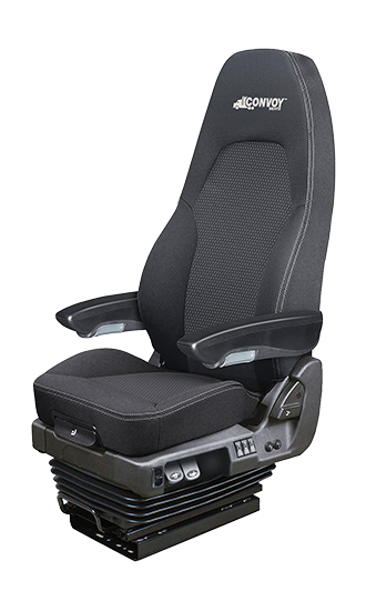 Convoy III – Semi Truck 12 Volt Air Suspension Seat – Low Base Cloth